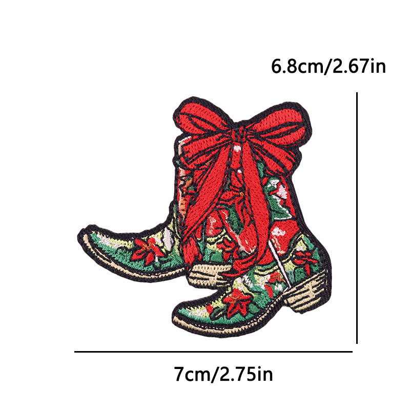 Christmas embroidery patch