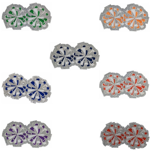 cheer pom patches 5pcs a set