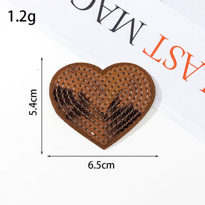 sequin heart patch