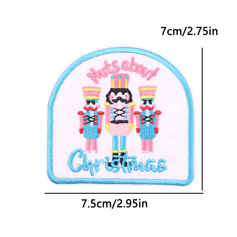 Christmas embroidery patch