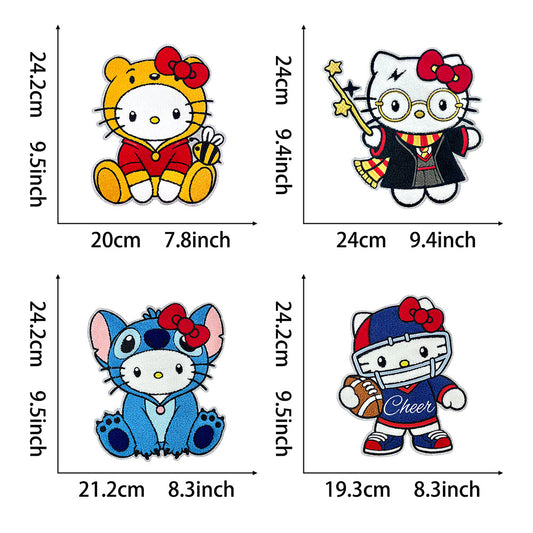 Cute cartoon HelloKitty cat character patches