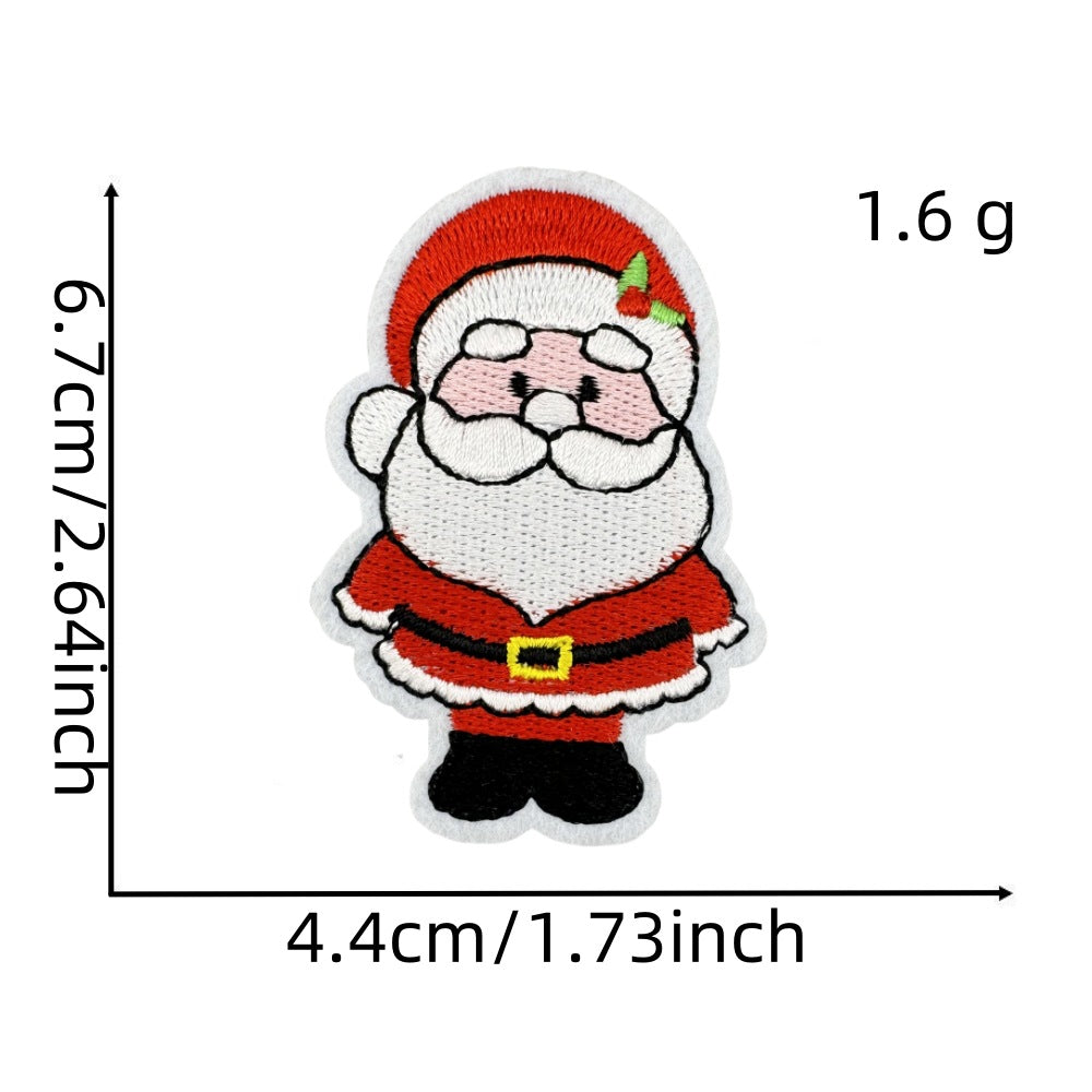 christmas santa snowman holiday patches