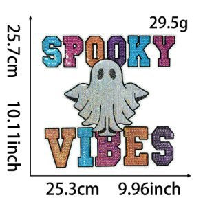 Halloween-themed ghost pumpkin holidaypatches