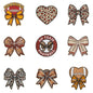 Fashion football sport bow patch ironing