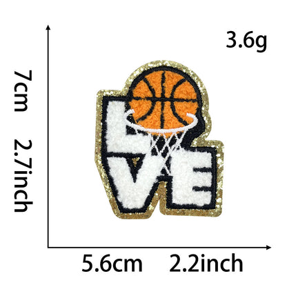 Heart Basketball Chenier Patch