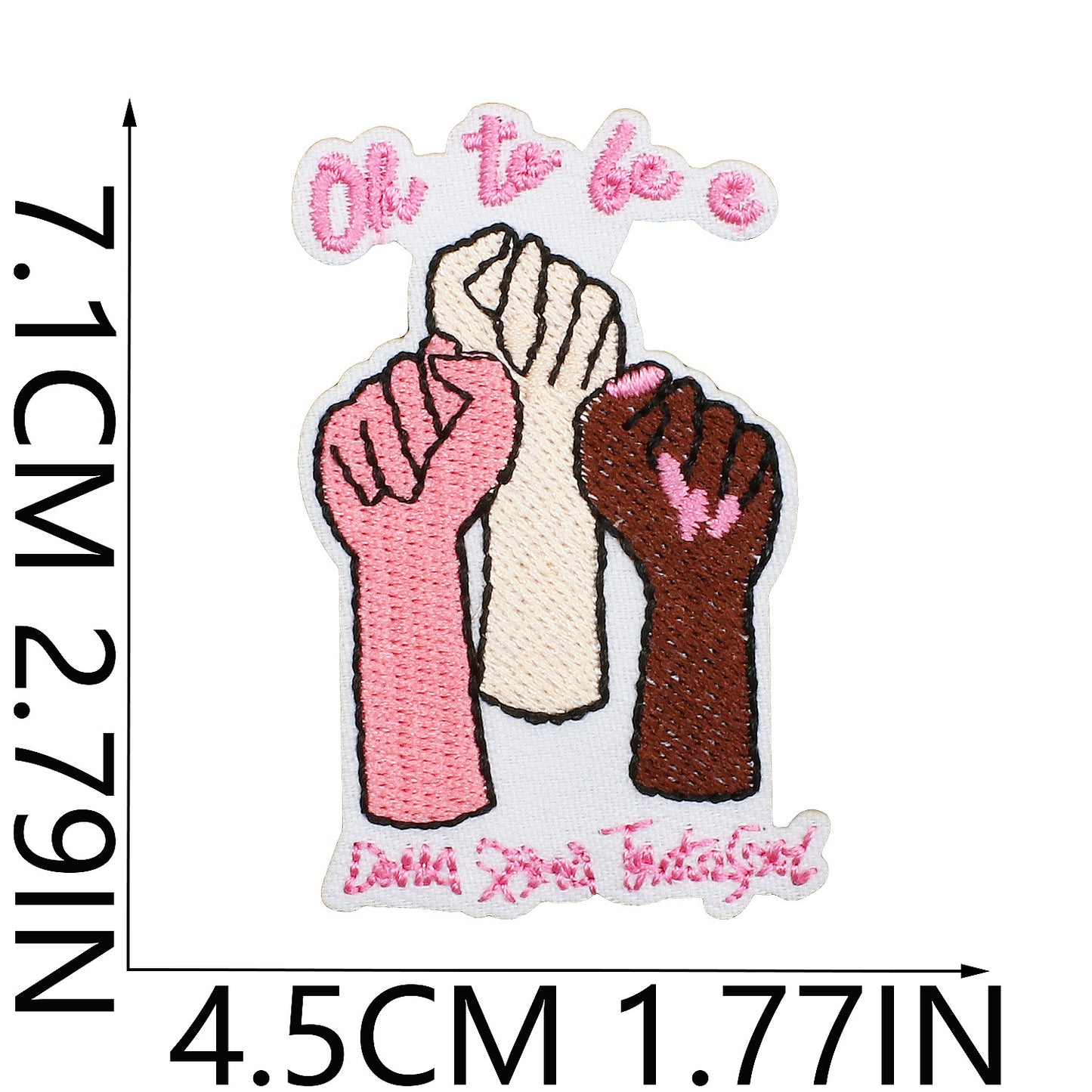 Personalized alphabet ironing bag patch