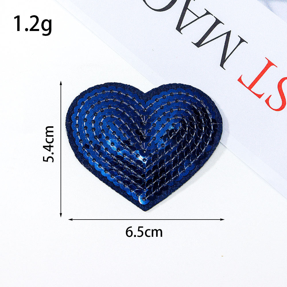 sequin heart patch