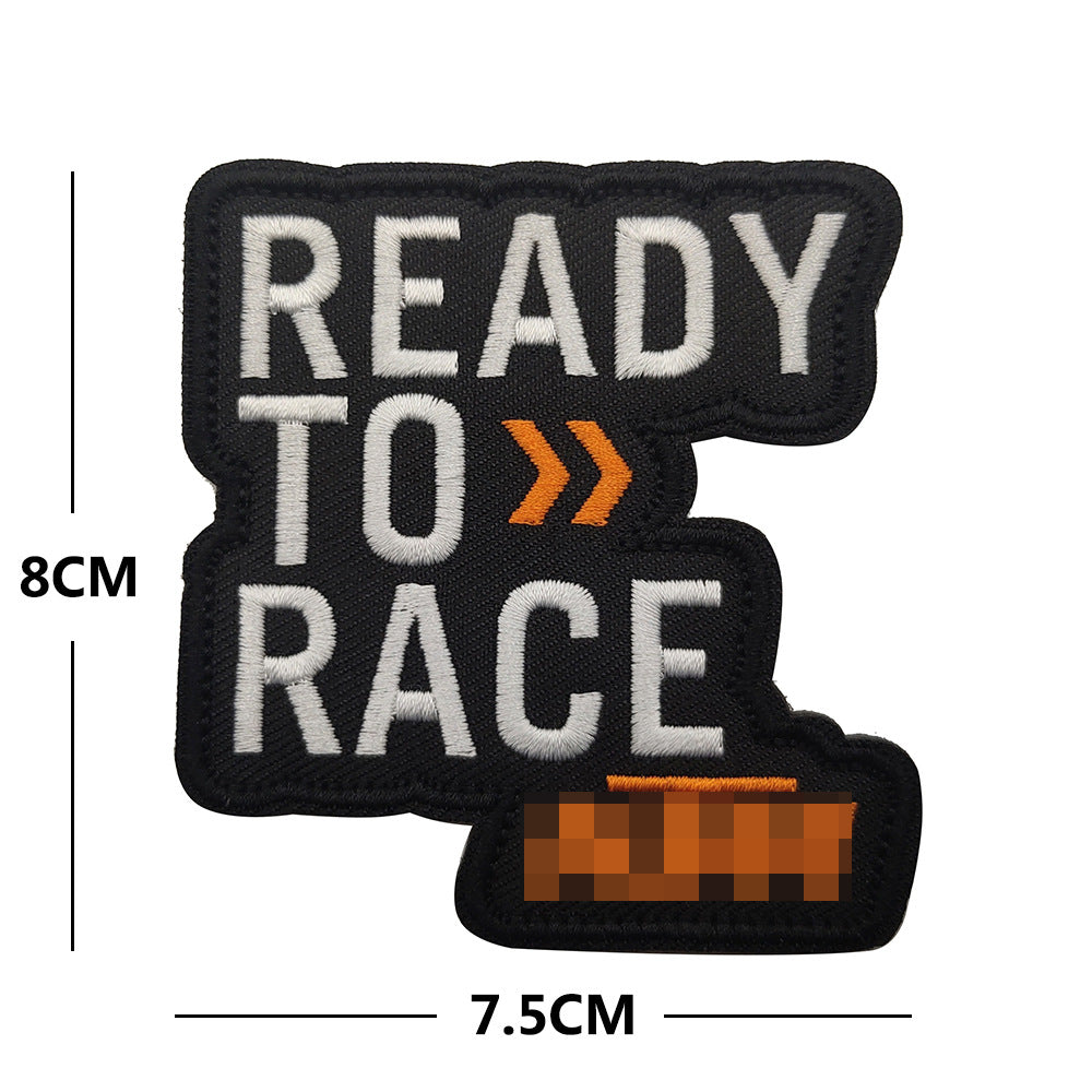 Personalized English embroidered armband backpack Velcro morale patches