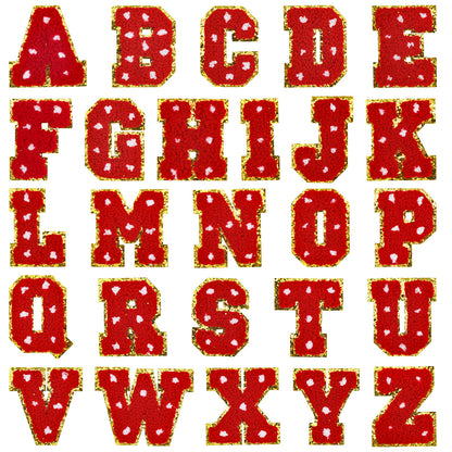 Alphabet letter Christmas patch A-Z