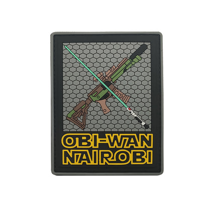 Morale Patches OBI WAN NAIROBI Epoxy lightsaber and rifle soft glue Velcro PVC patches