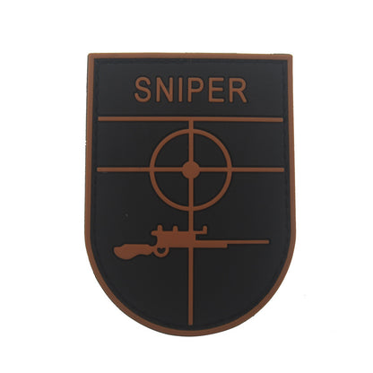 SNIPER sniper aiming PVC rubber seal 3D three-dimensional shield morale seal patches