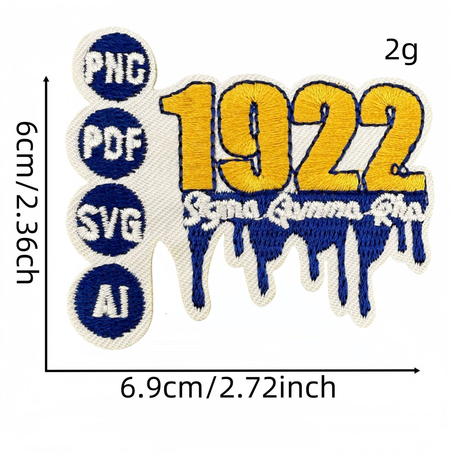 New black girl embroidery 1922 patches