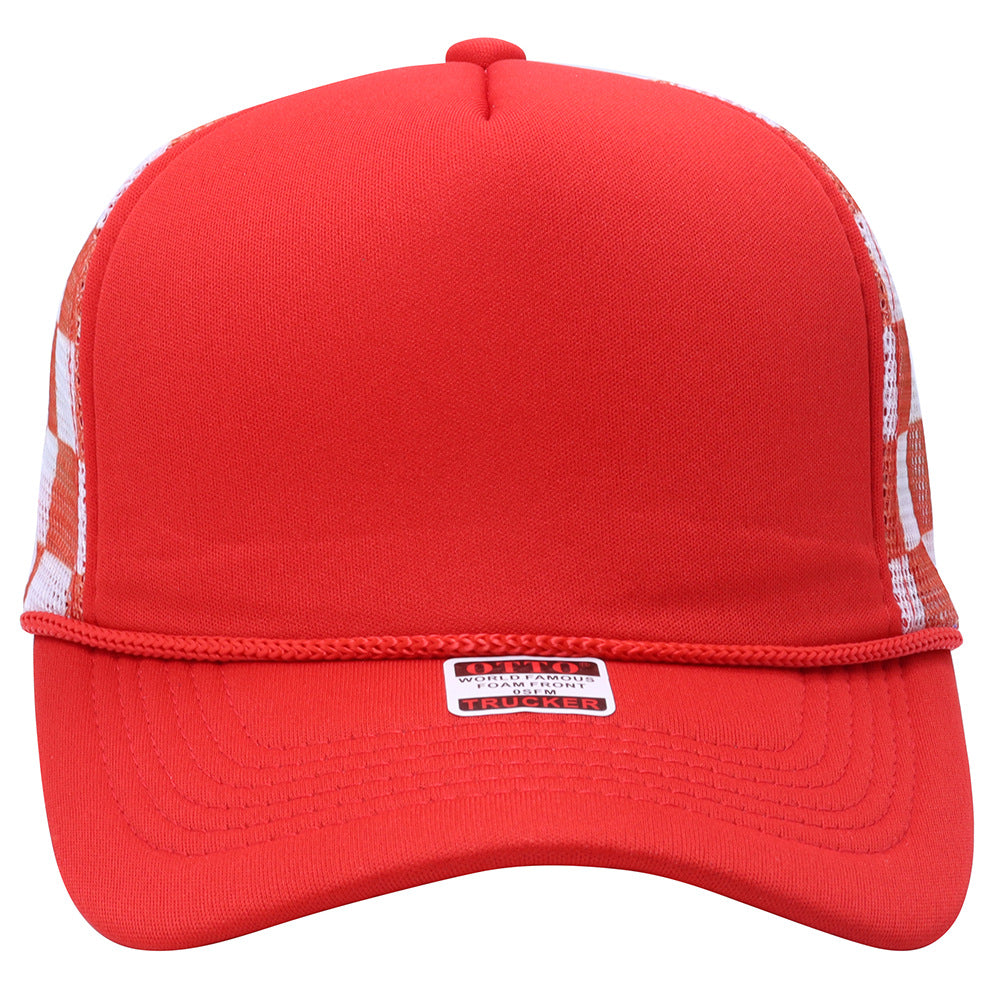 truck cap outdoor leisure visor American fashion breathable sun protection plaid baseball cap