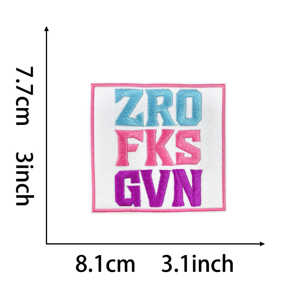 funny phrase rectangular patches