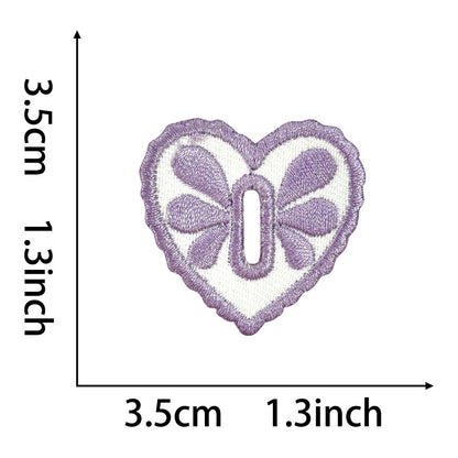 heart buttons DIY clothes decoration accessories, hand-embroidered pattern buttons