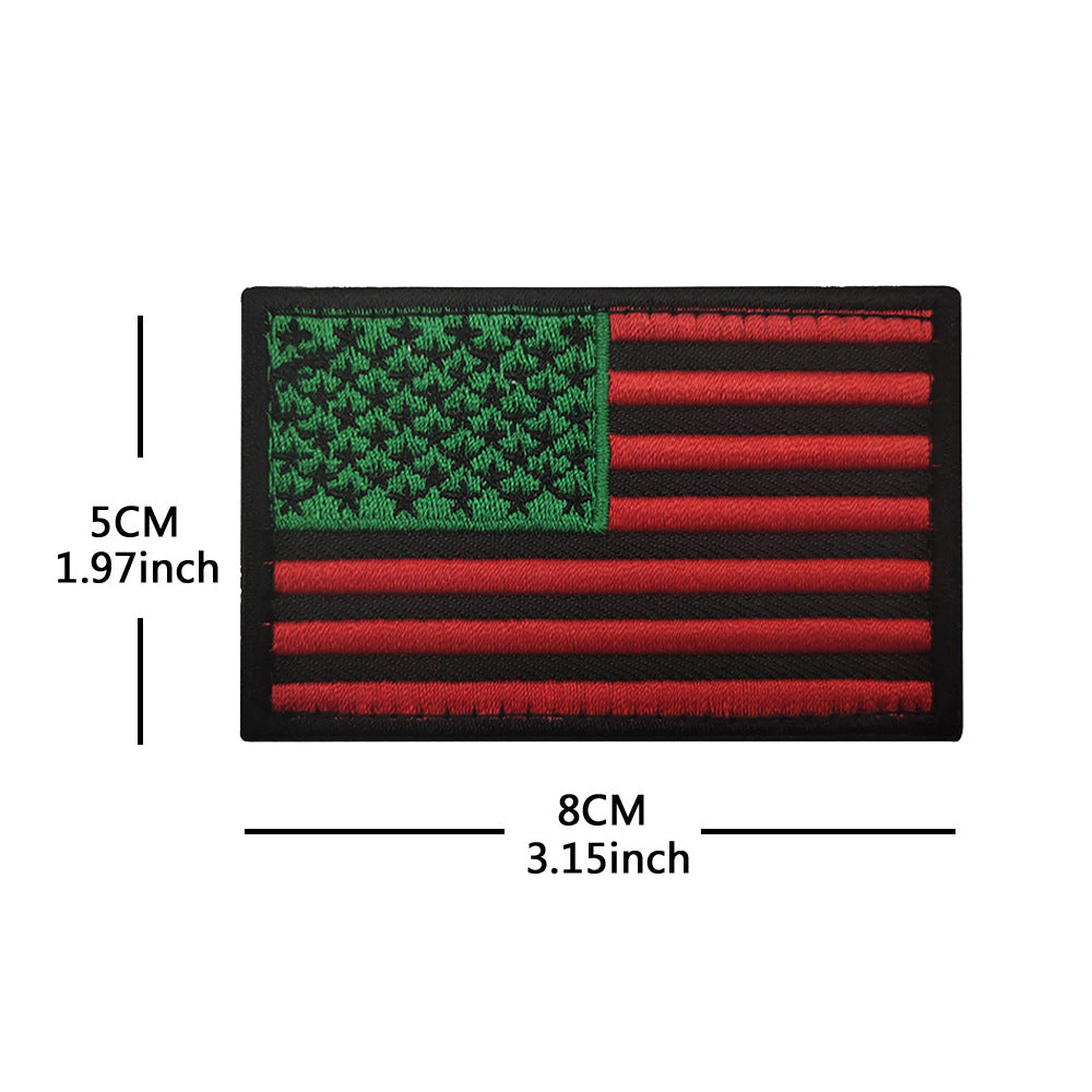 American Flag Embroidery Velcro Tactical Chapter Patch