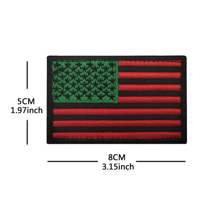 American Flag Embroidery Velcro Tactical Chapter Patch