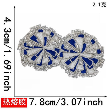 cheer pom patches 5pcs a set