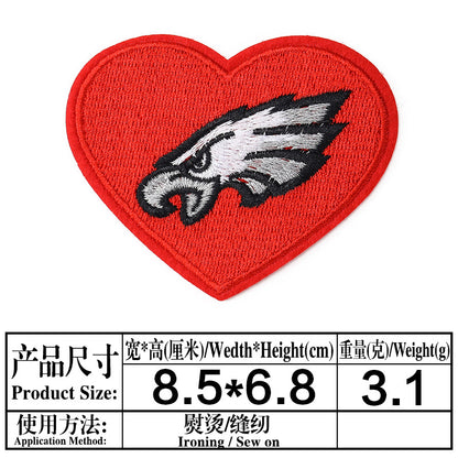 football team embroidery iron on patches - Clpatch