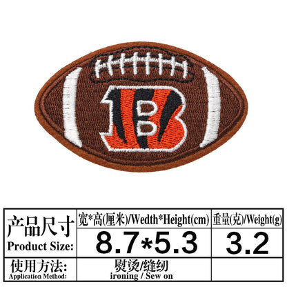 football team embroidery iron on patches - Clpatch