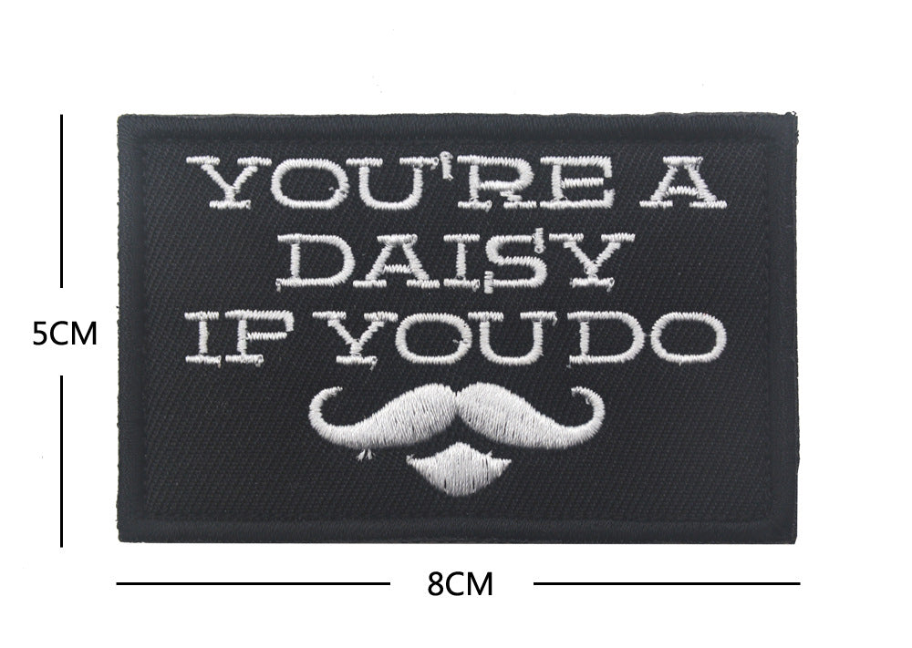 Personalized English embroidered armband backpack Velcro morale patches