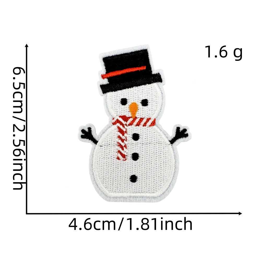 christmas santa snowman holiday patches