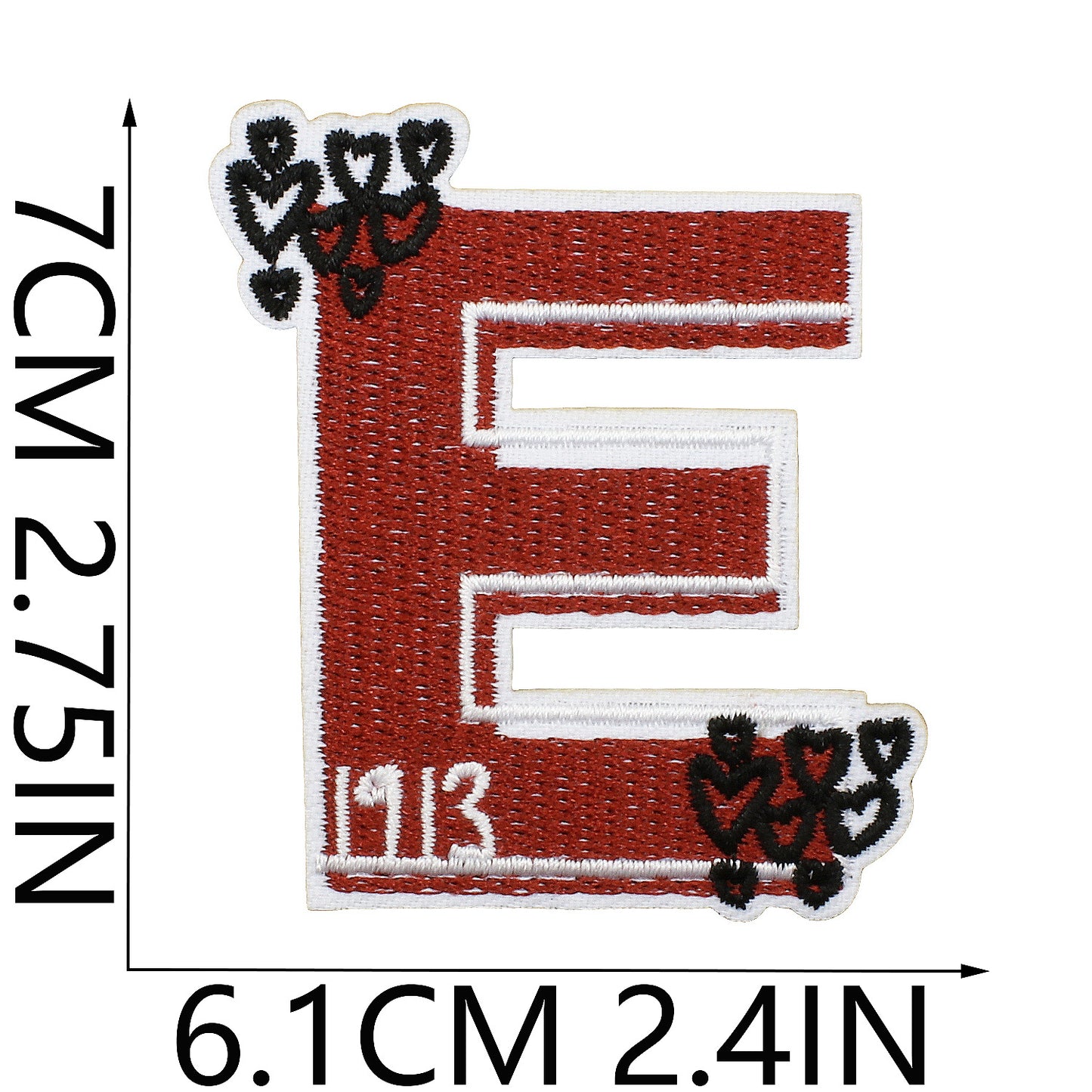 Personalized alphabet ironing bag patch