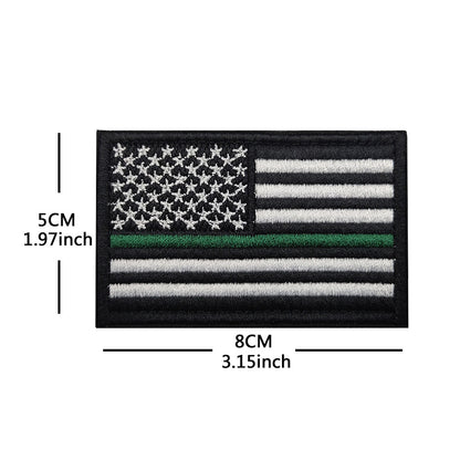 American Flag Embroidery Velcro Tactical Chapter Patch