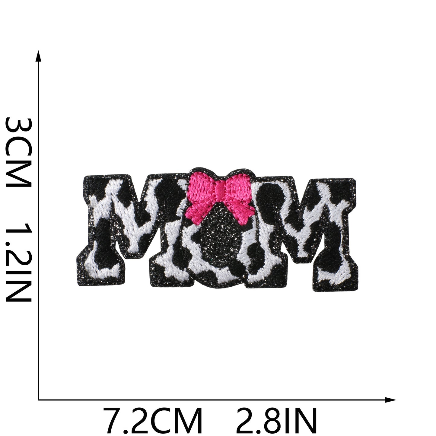 Western Pink Embroidered Patches – Iron-On Patch Set