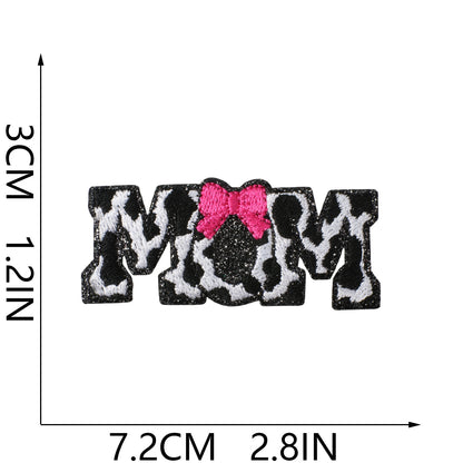 Western Pink Embroidered Patches – Iron-On Patch Set