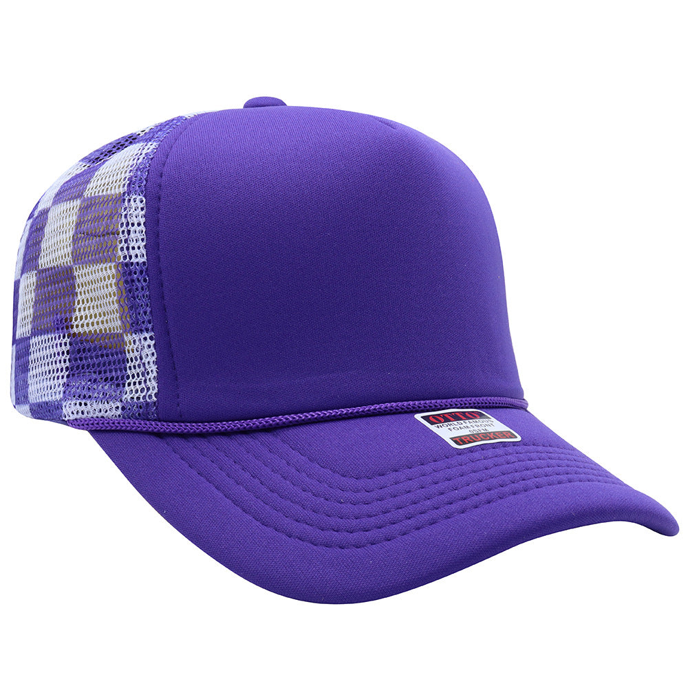 truck cap outdoor leisure visor American fashion breathable sun protection plaid baseball cap
