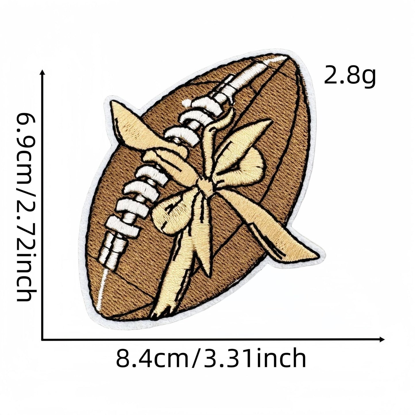 football bow patch