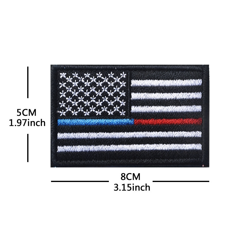 American Flag Embroidery Velcro Tactical Chapter Patch