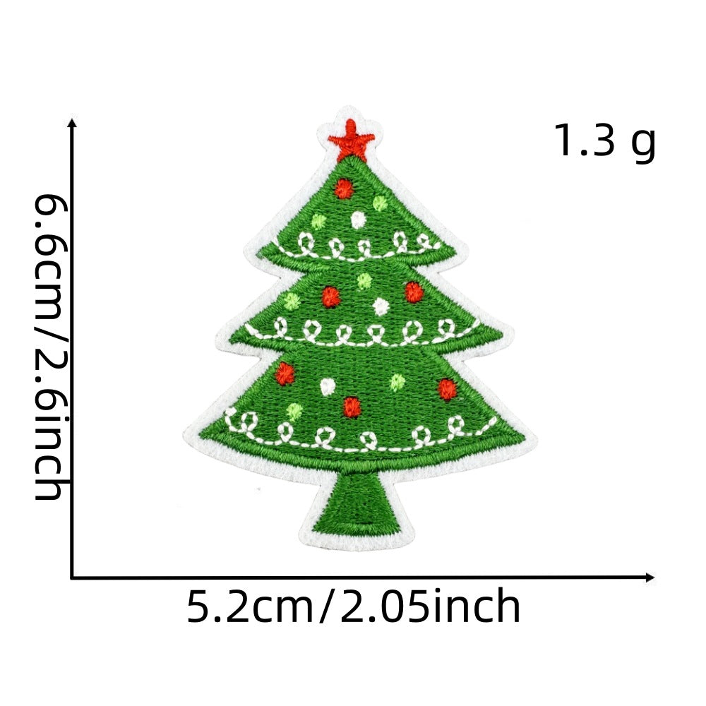 christmas santa snowman holiday patches