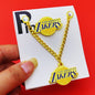 Metal Basketball Chain Hat Pins