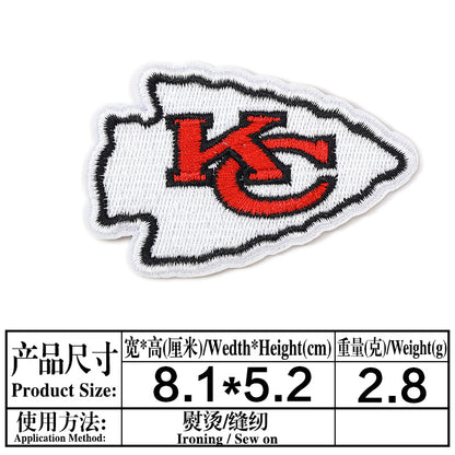 football team embroidery iron on patches - Clpatch