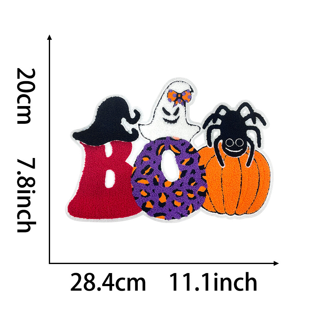 Halloween-themed ghost pumpkin holidaypatches
