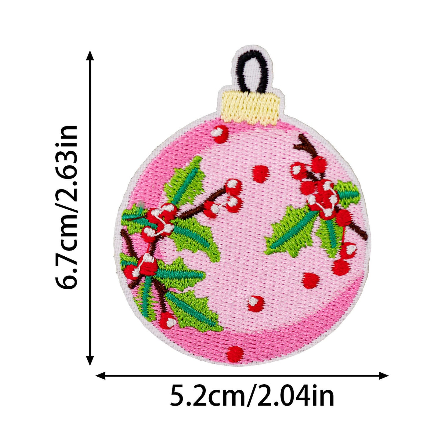 Pink Christmas Patch