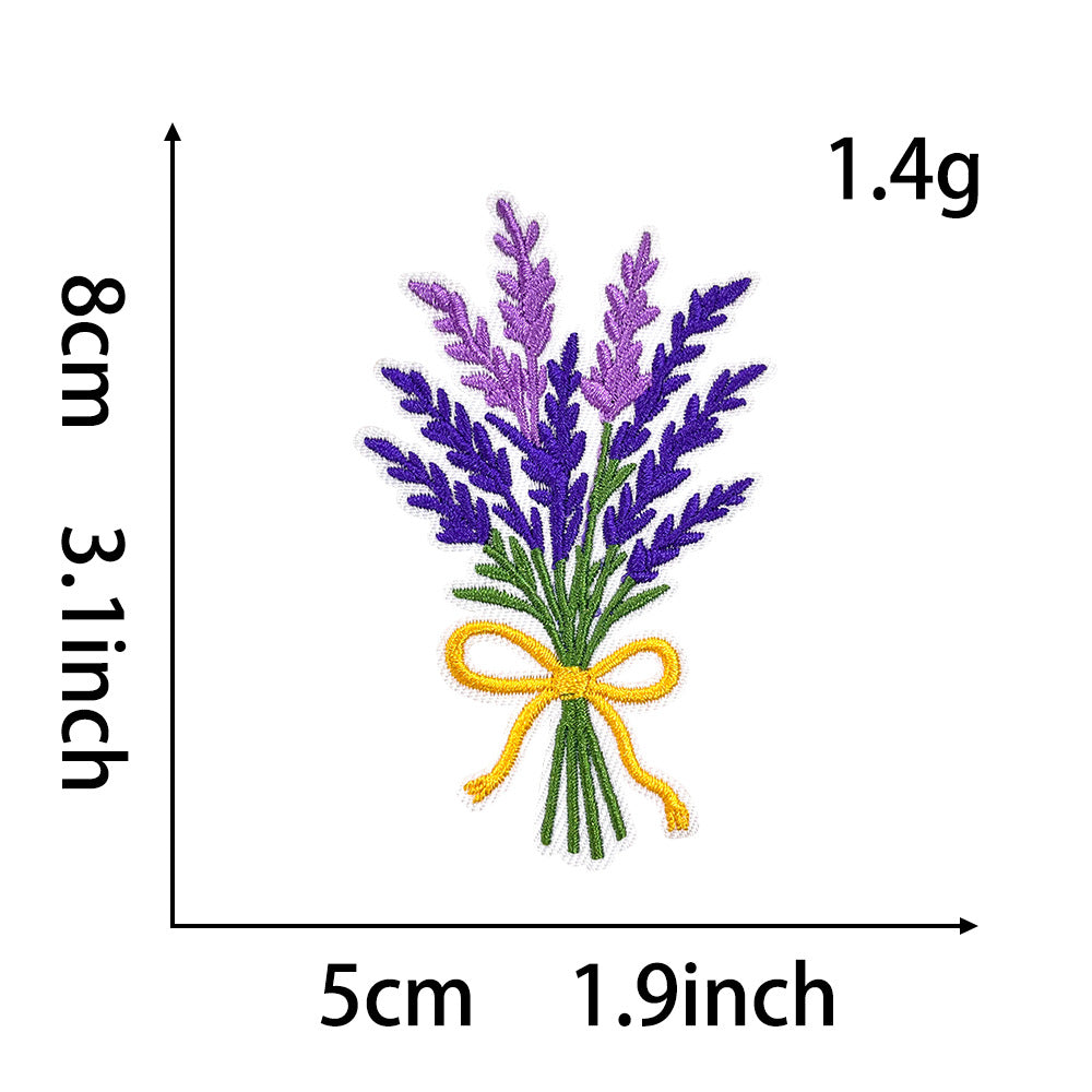 Natural Style Plant Flower Monstera Rose Sunflower Cactus DIY Patch