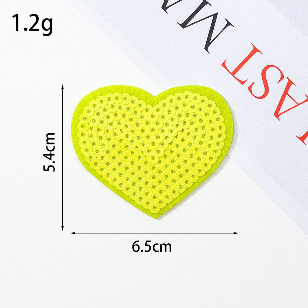 sequin heart patch