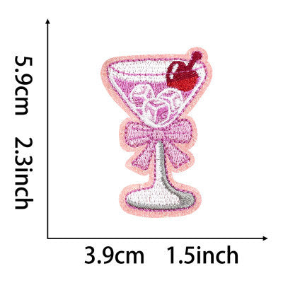 12 summer sequins drink patches