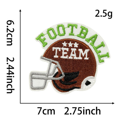 game day football patches