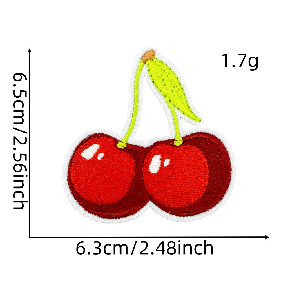 Fruit strawberry cherry jewelry patch