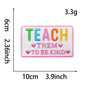 Girl, teacher patch