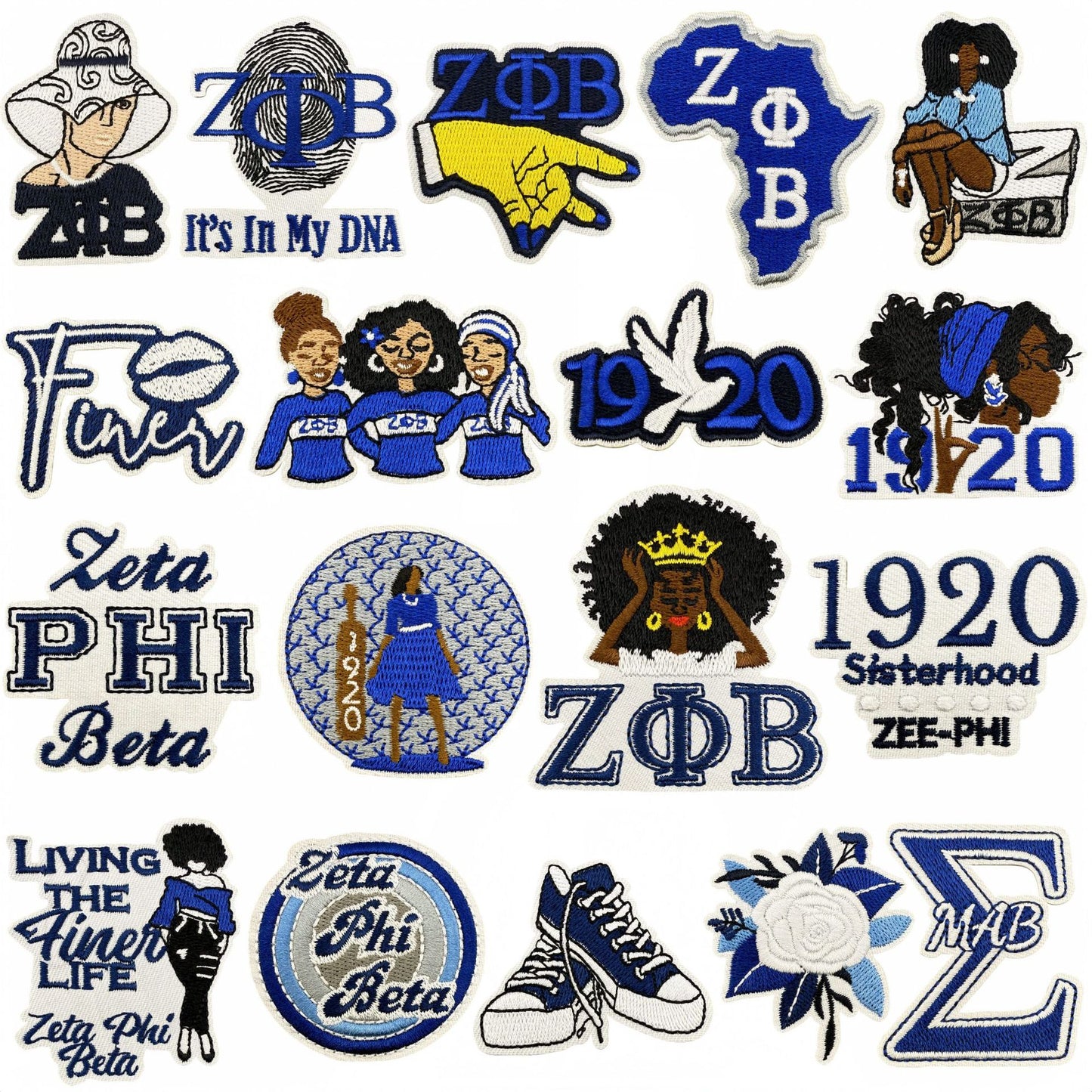 New Sisterhood Badge Embroidery Cloth Sticker Fashion Computer Embroidery Label Cartoon Character Patch Sticker Price Discount