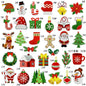 christmas santa snowman holiday patches