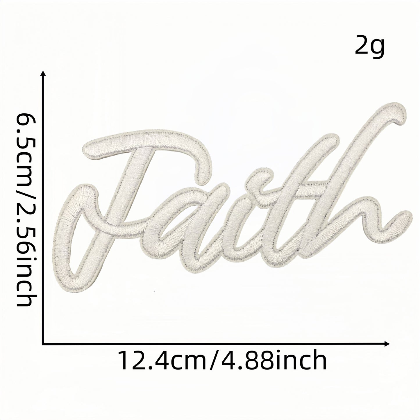 word pray jesus love faith patch