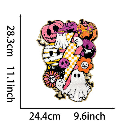Halloween-themed ghost pumpkin holidaypatches