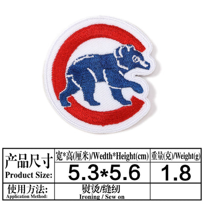 football team embroidery iron on patches - Clpatch