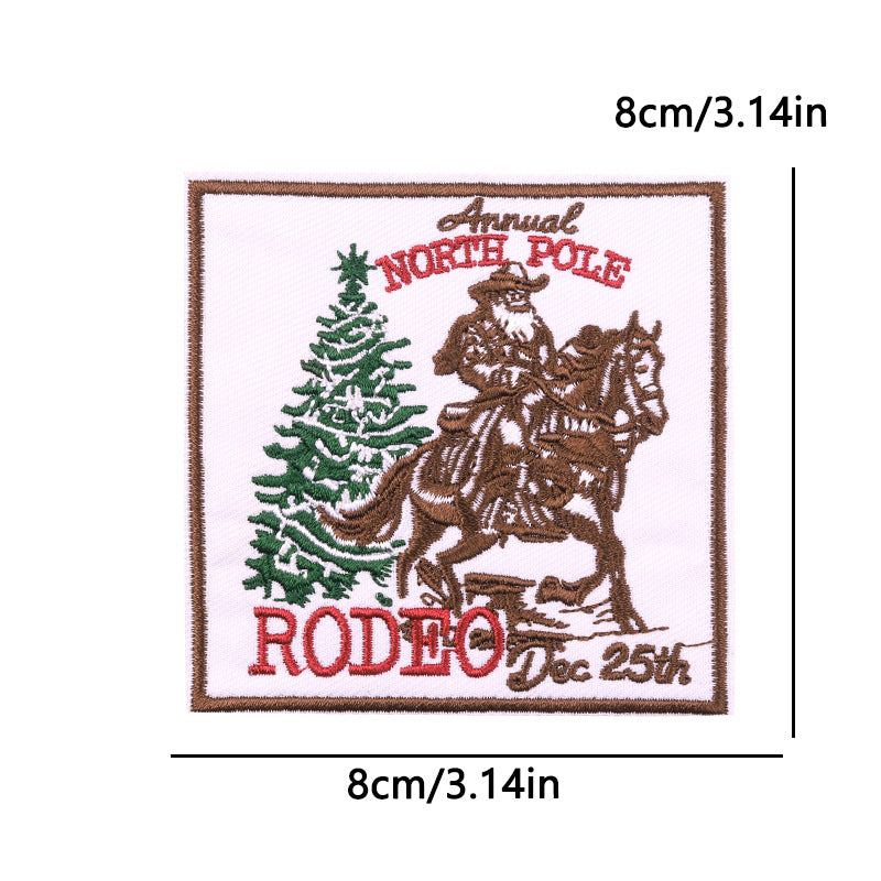 Christmas embroidery patch